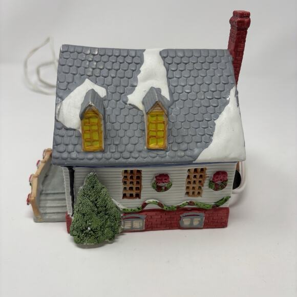 Lemax 1992 Hearthside North Pole Post Office Lighted Porcelain Pre-owned Boxed - Picture 2 of 6